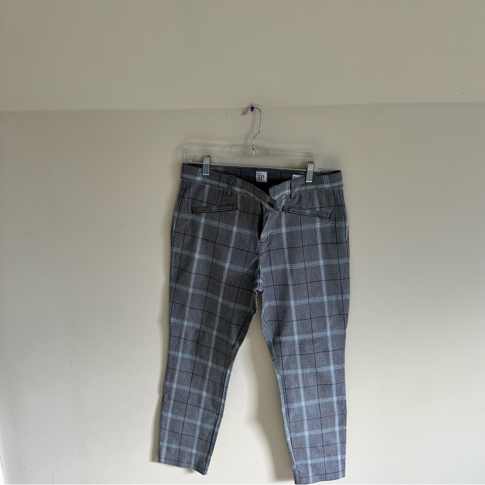 GAP Ankle Stretch Slacks in Plaid
